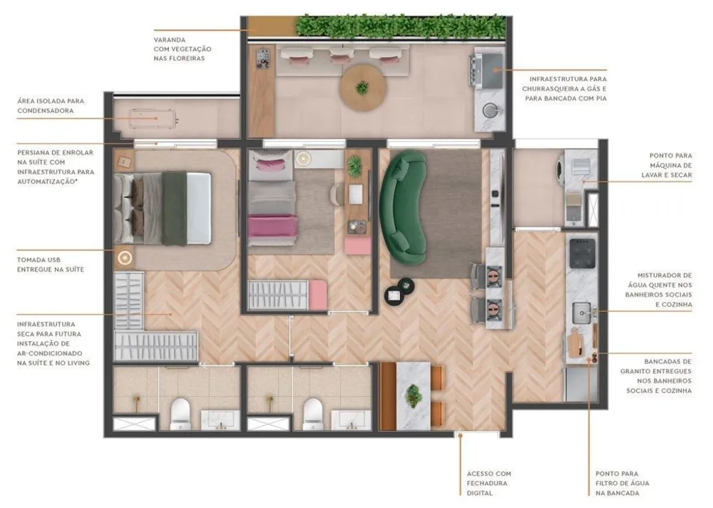 Apartamento, 2 quartos, 68 m² - Foto 33