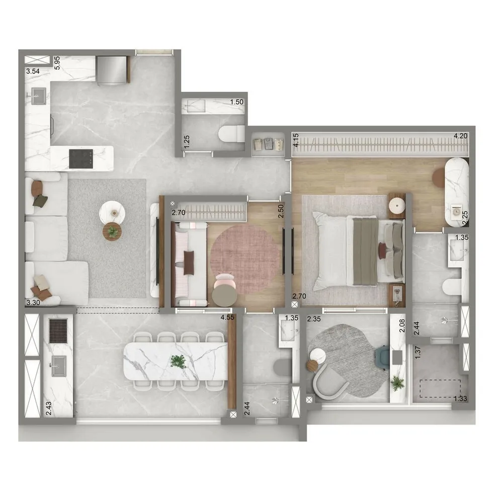 Apartamento, 2 quartos, 89 m² - Foto 8