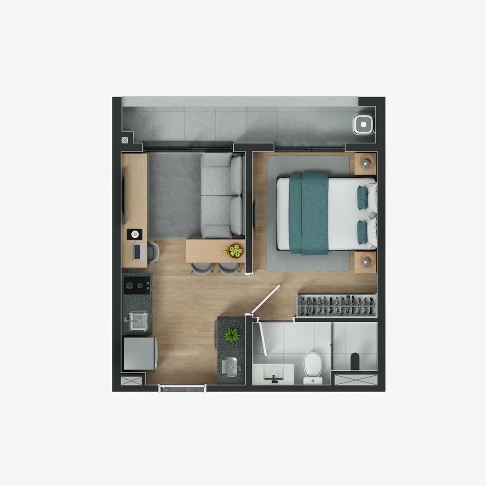 Apartamento, 2 quartos, 34 m² - Foto 4