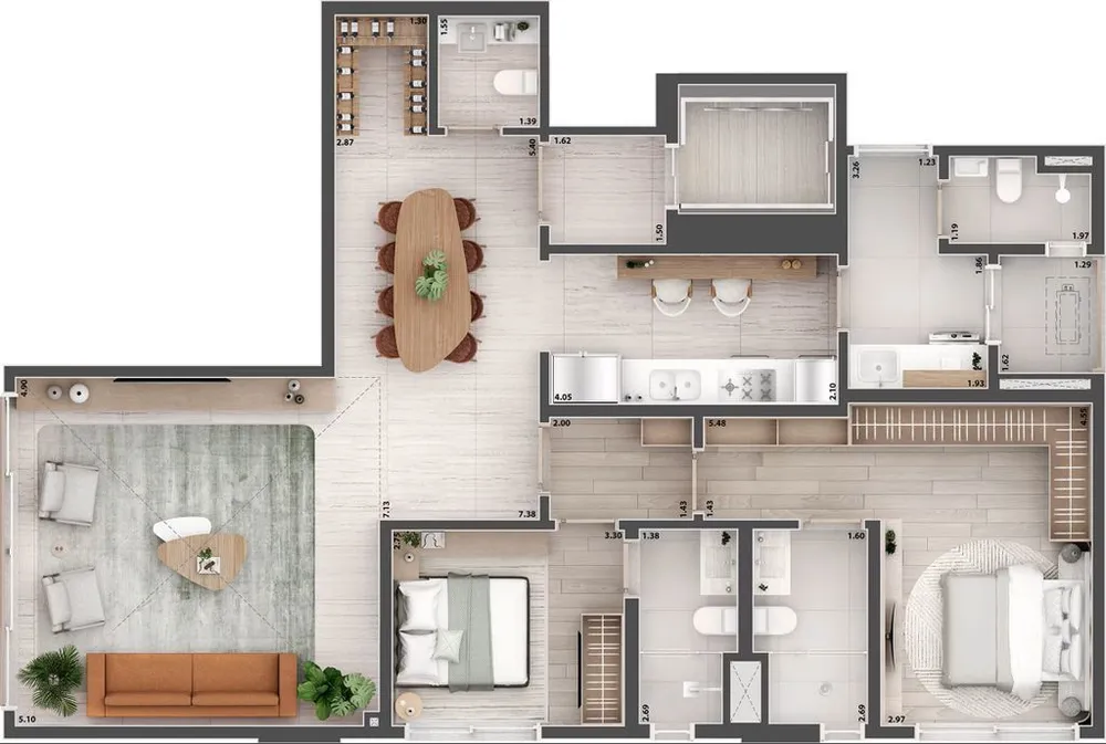 Apartamento, 3 quartos, 181 m² - Foto 9