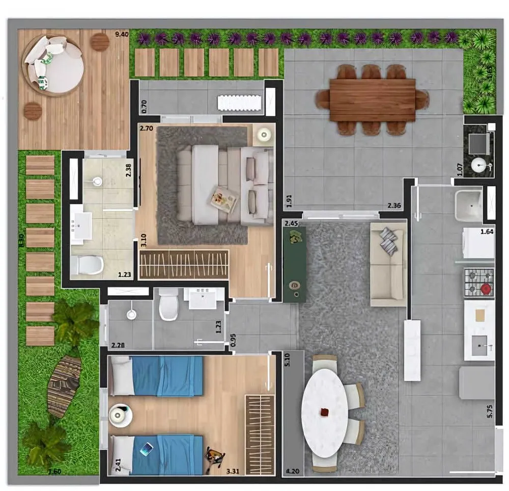 Apartamento, 2 quartos, 52 m² - Foto 9