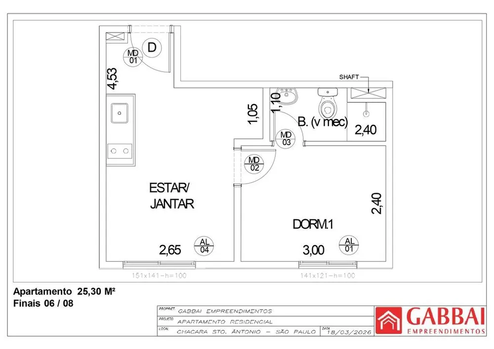 Apartamento, 1 quarto, 29 m² - Foto 12