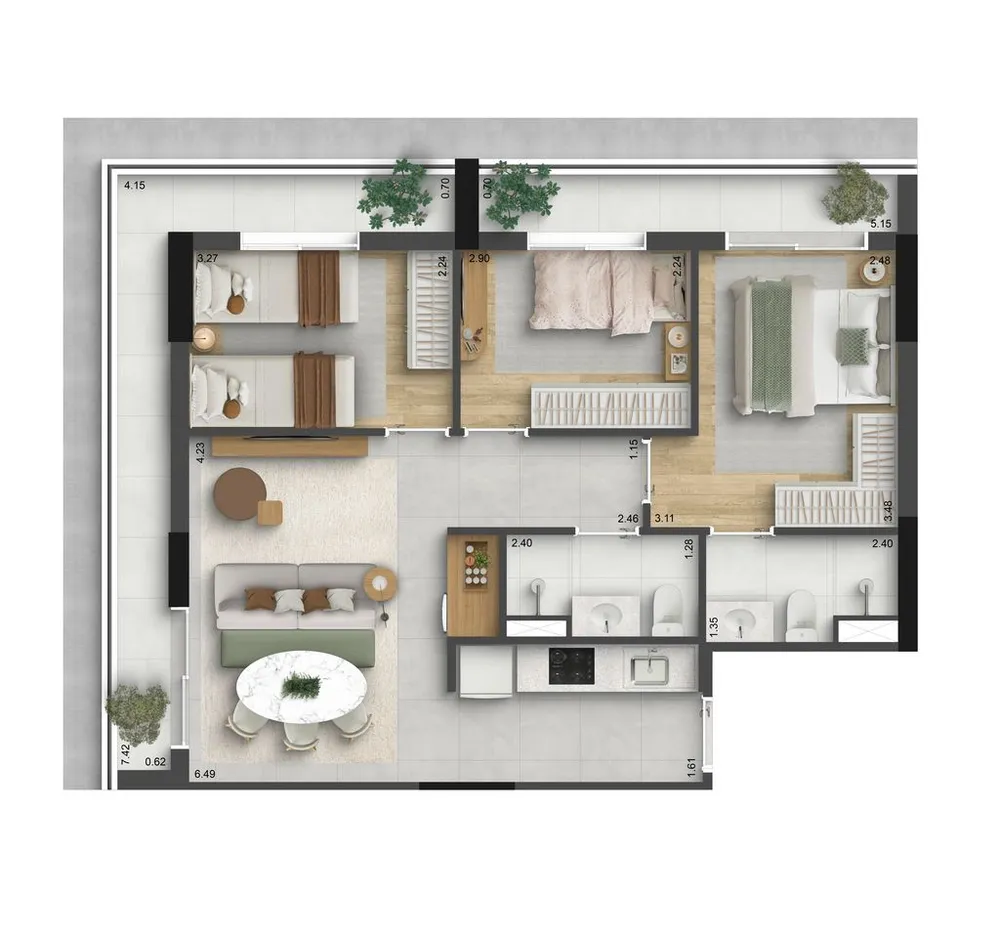 Apartamento, 1 quarto, 37 m² - Foto 8