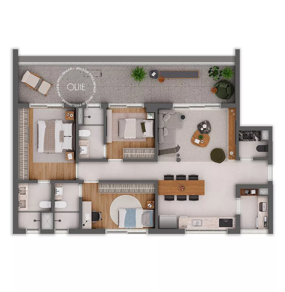 Apartamento à venda com 2 quartos, 80m² - Foto 3