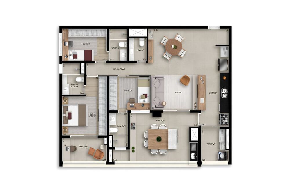 Apartamento, 3 quartos, 129 m² - Foto 14