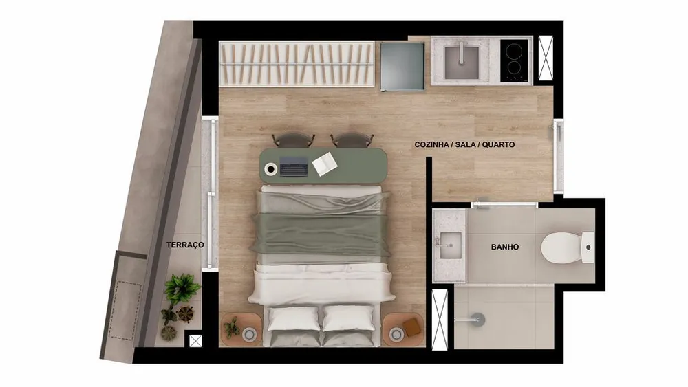 Kitnet-Studio, 17 m² - Foto 5