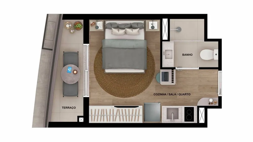 Kitnet-Studio, 17 m² - Foto 6