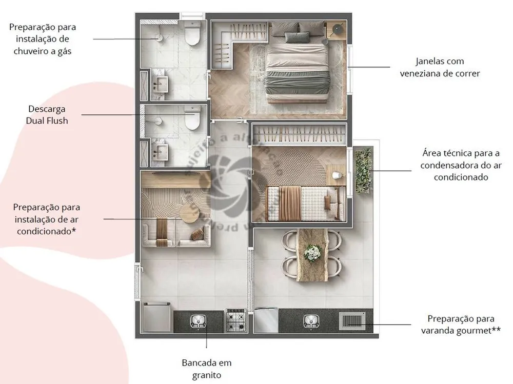 Apartamento, 2 quartos, 44 m² - Foto 11
