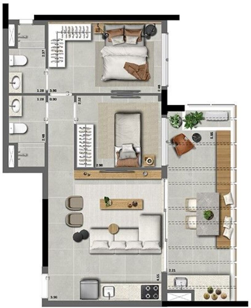 Apartamento, 2 quartos, 67 m² - Foto 25