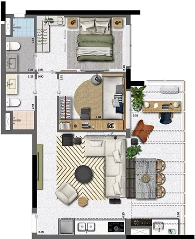 Apartamento, 2 quartos, 67 m² - Foto 12