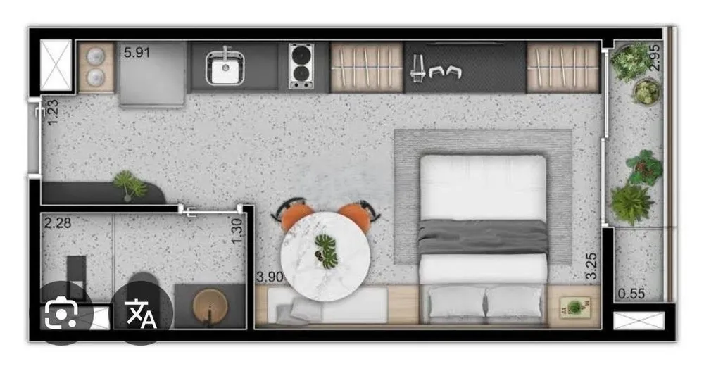 Kitnet-Studio, 24 m² - Foto 8