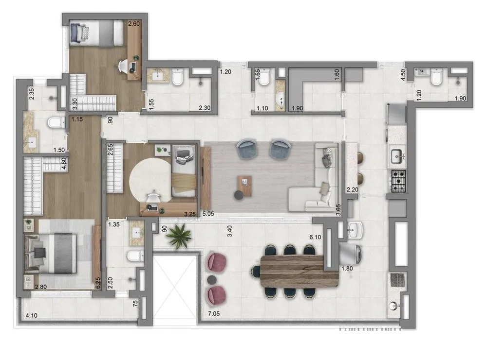 Apartamento, 3 quartos, 138 m² - Foto 10