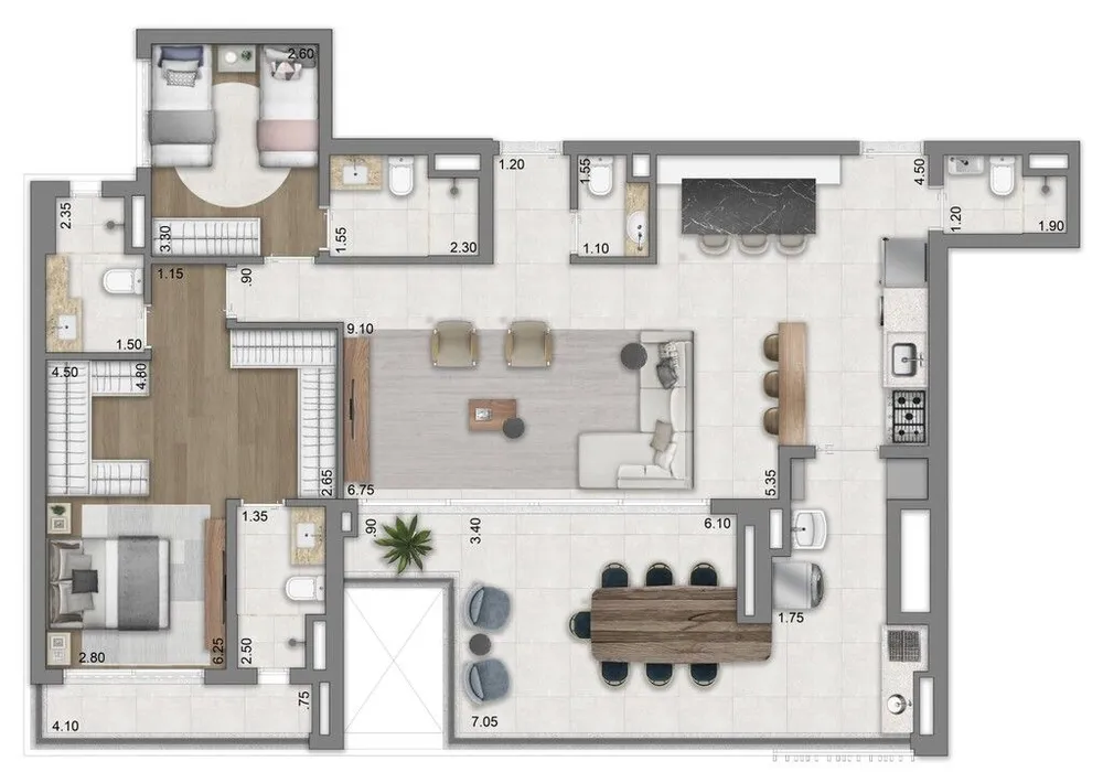 Apartamento, 3 quartos, 138 m² - Foto 12