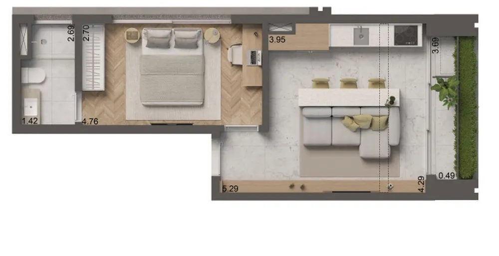 Apartamento, 2 quartos, 103 m² - Foto 2