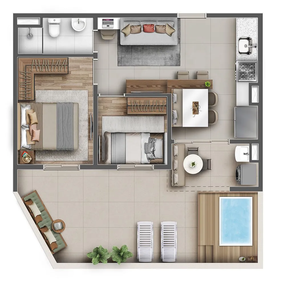 Apartamento, 2 quartos, 78 m² - Foto 16