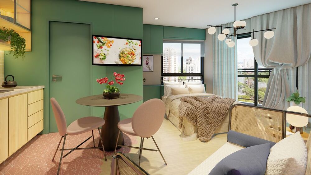 Kitnet-Studio, 34 m² - Foto 1