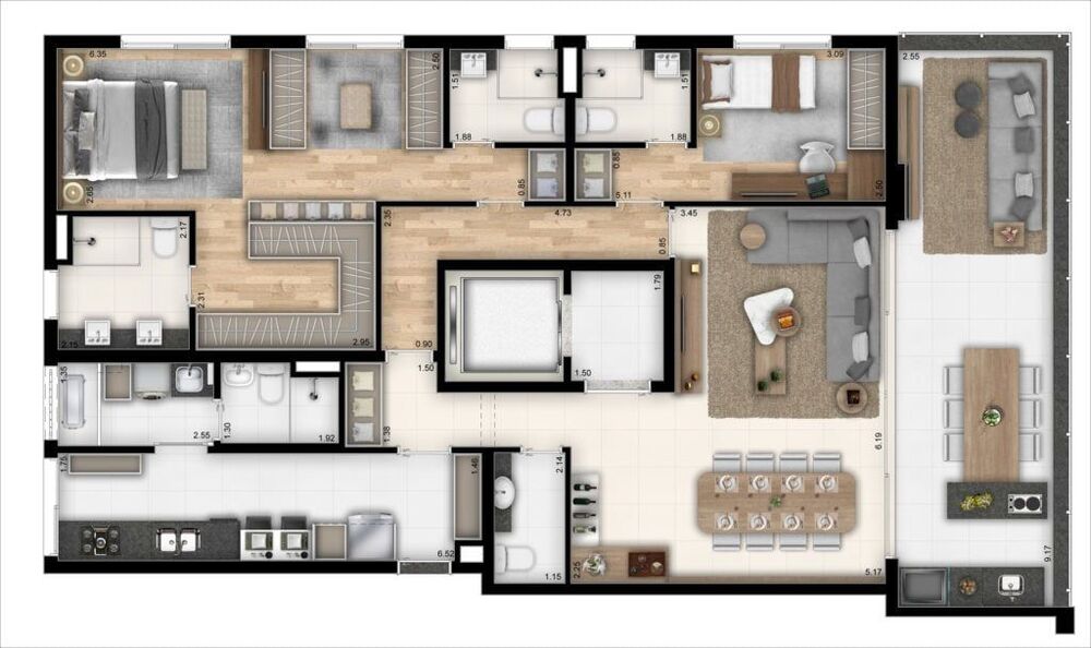 Apartamento, 3 quartos, 151 m² - Foto 4