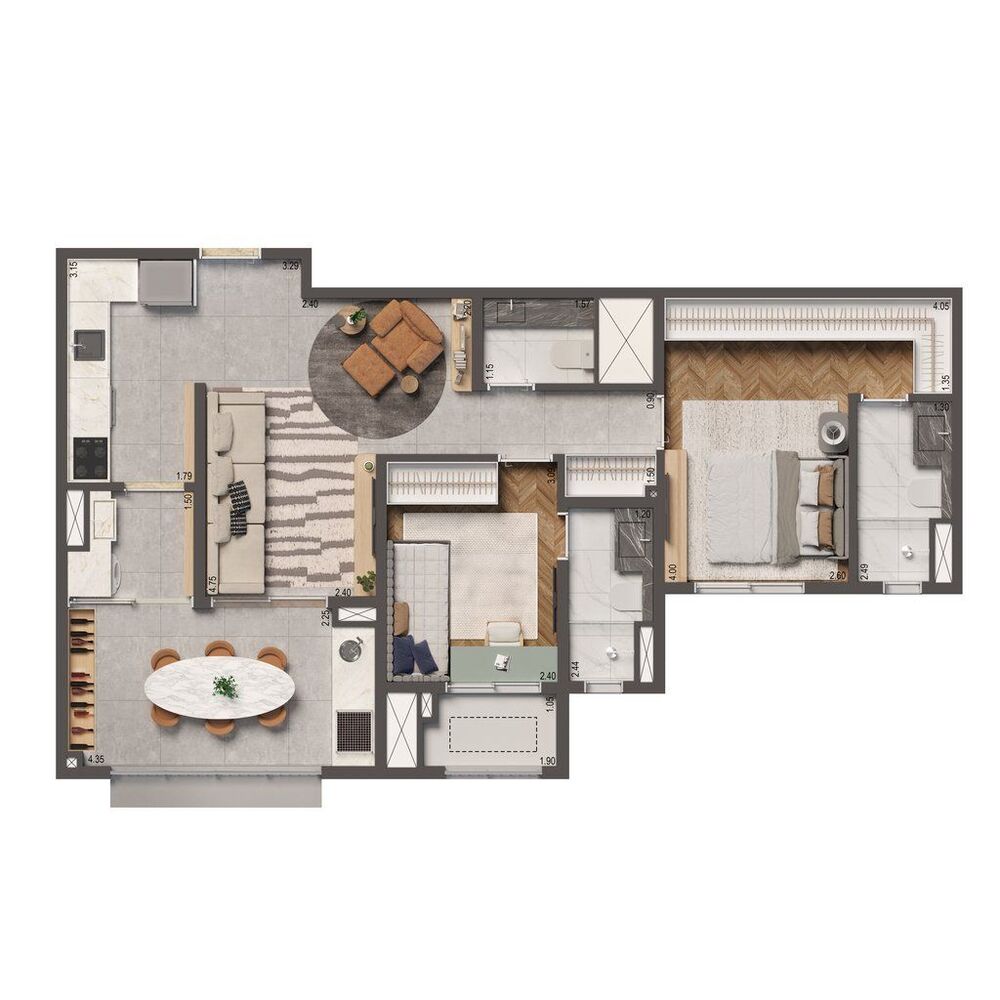 Apartamento, 2 quartos, 62 m² - Foto 1