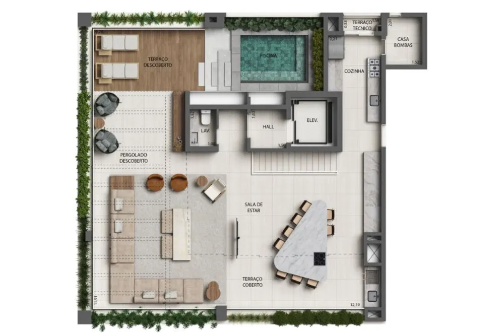 Cobertura, 3 quartos, 392 m² - Foto 8