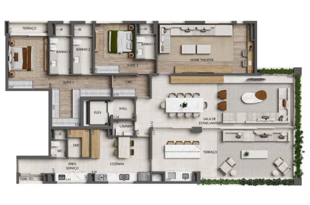 Cobertura, 3 quartos, 392 m² - Foto 12