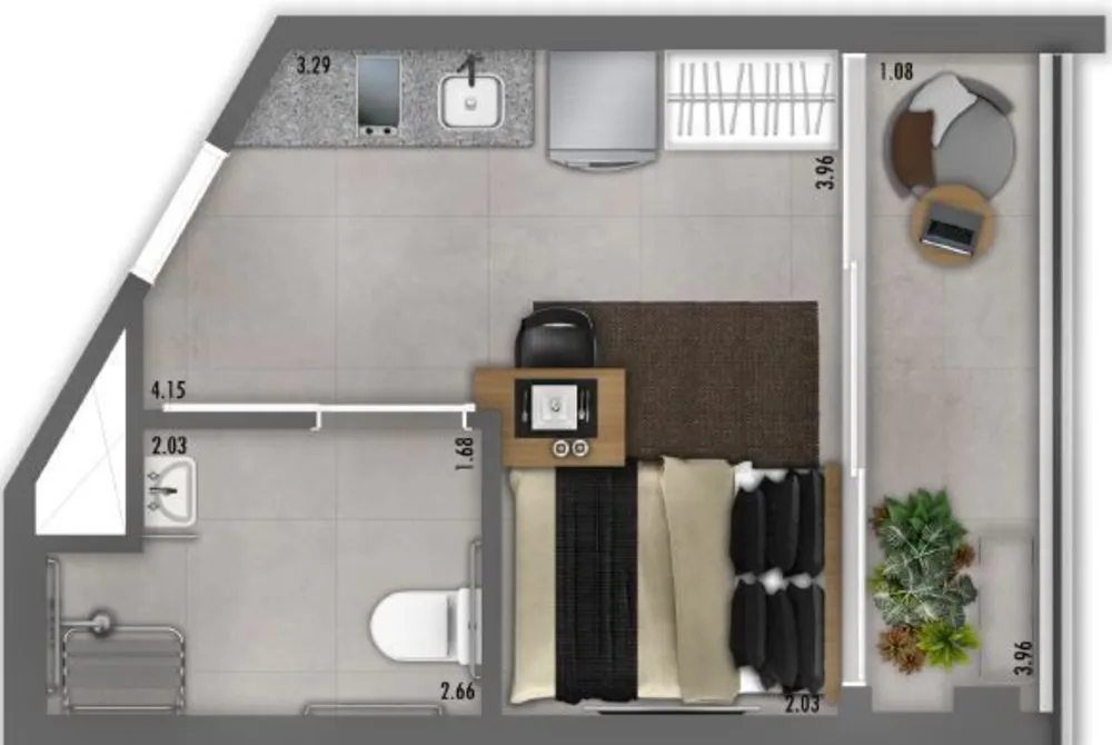 Apartamento, 1 quarto, 43 m² - Foto 7
