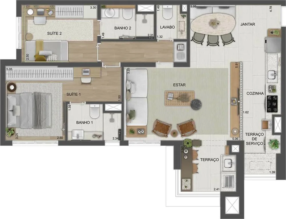Apartamento, 2 quartos, 68 m² - Foto 11