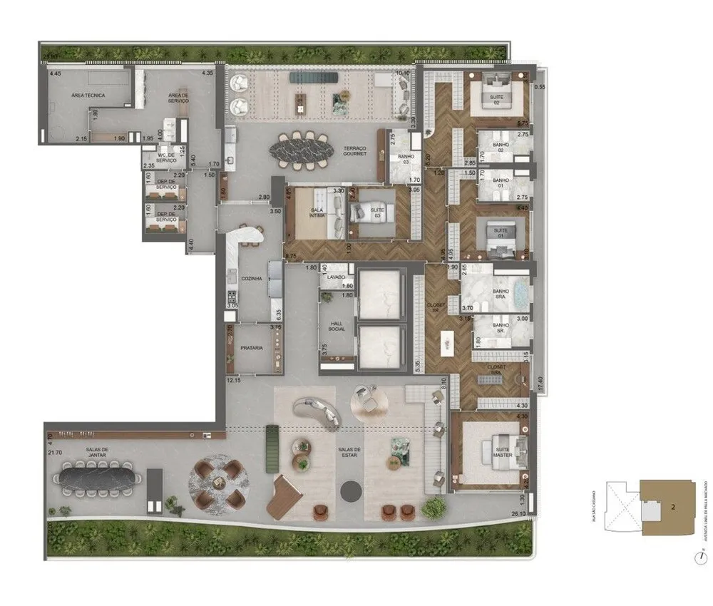 Apartamento, 4 quartos, 811 m² - Foto 4