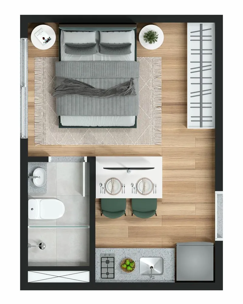 Kitnet-Studio, 25 m² - Foto 5