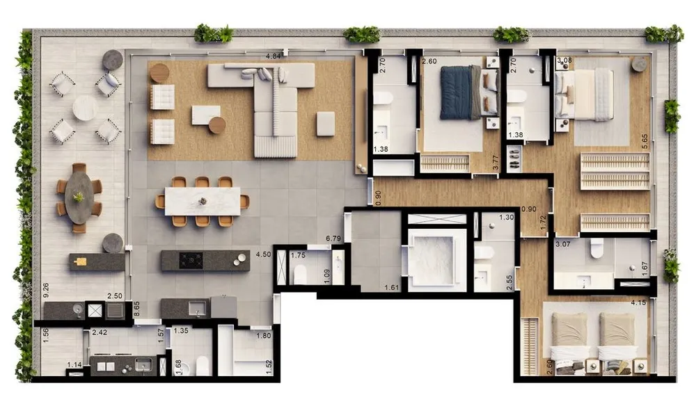 Apartamento, 4 quartos, 394 m² - Foto 7