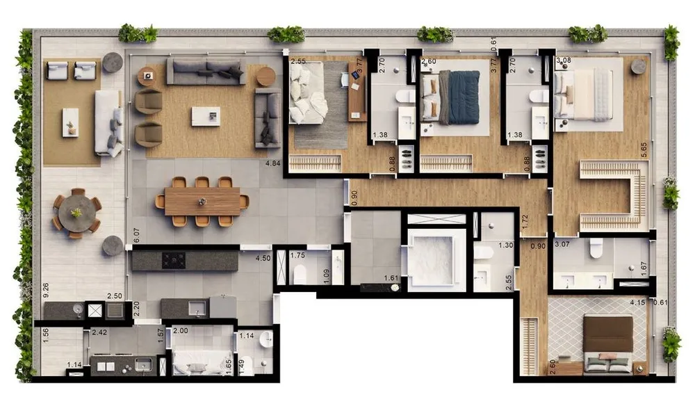 Apartamento, 4 quartos, 394 m² - Foto 6