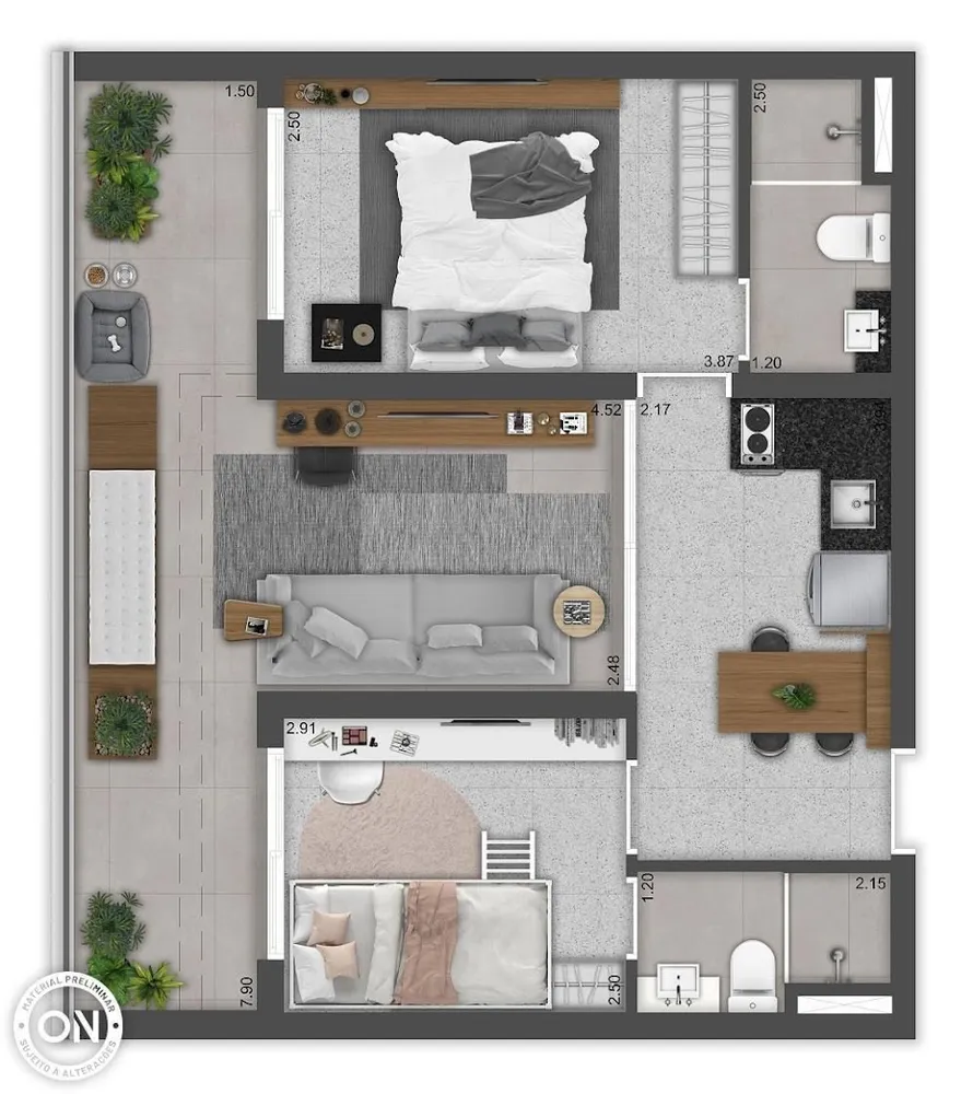 Apartamento, 77 m² - Foto 3