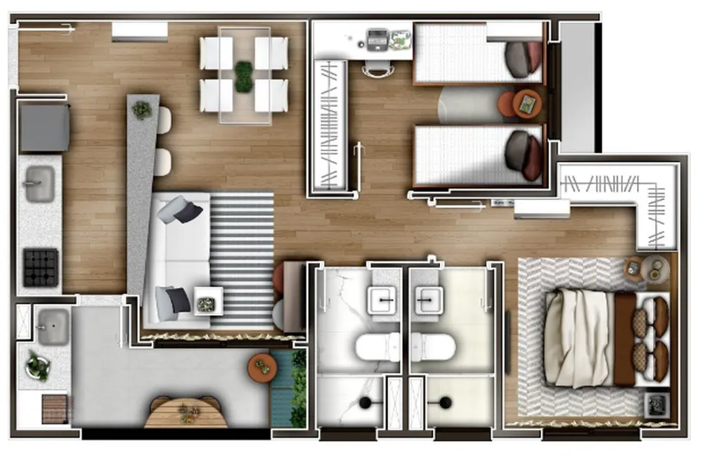 Apartamento, 2 quartos, 48 m² - Foto 12