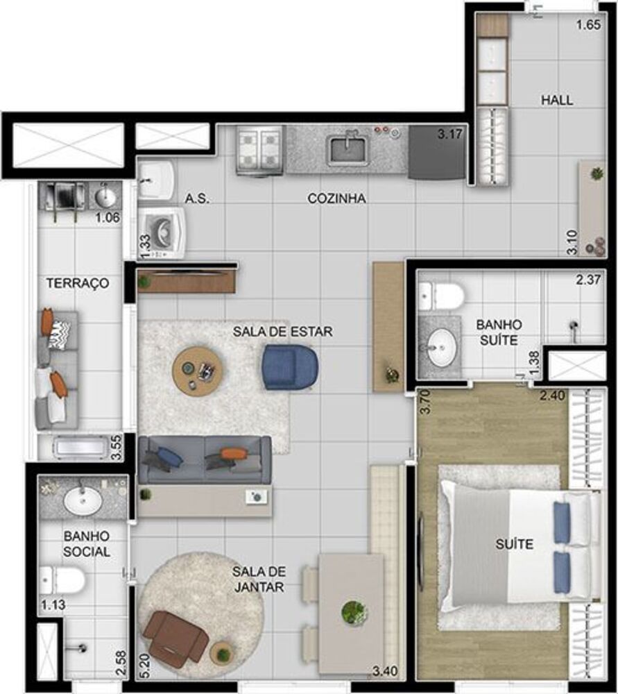 Apartamento à venda com 2 quartos, 54m² - Foto 10