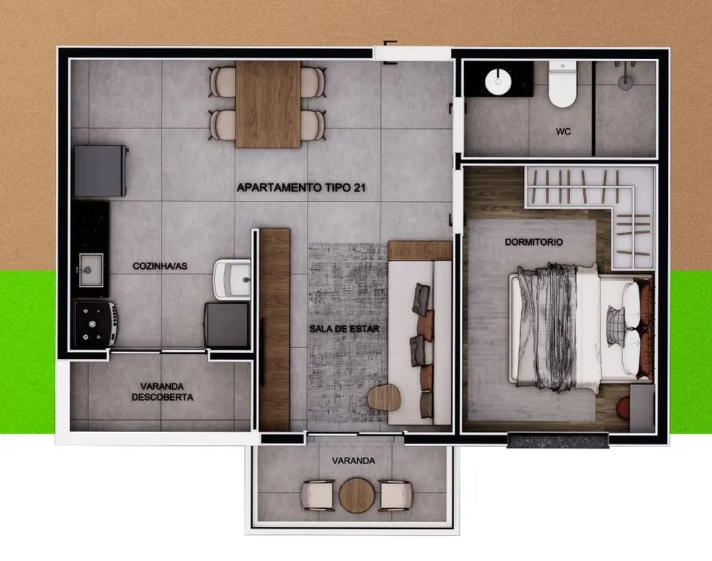 Apartamento, 2 quartos, 58 m² - Foto 5