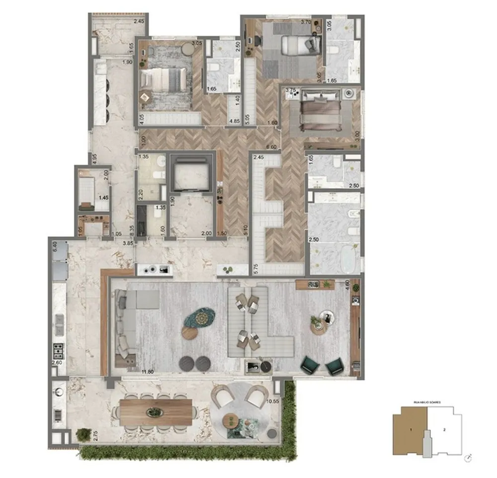 Apartamento, 4 quartos, 272 m² - Foto 8
