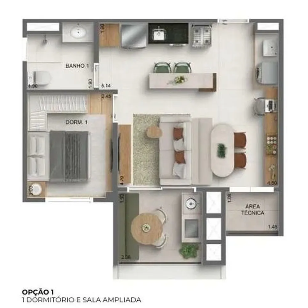 Apartamento, 2 quartos, 69 m² - Foto 6
