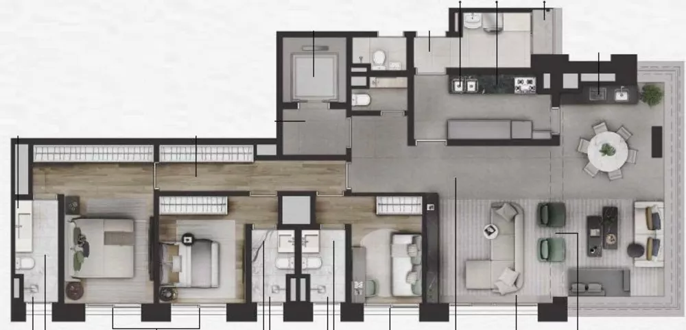 Apartamento, 2 quartos, 195 m² - Foto 6