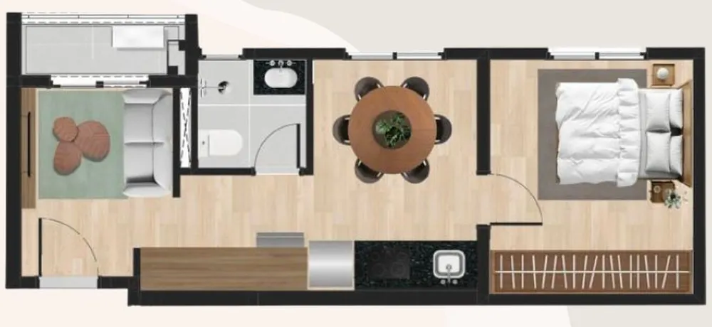 Apartamento, 1 quarto, 26 m² - Foto 8
