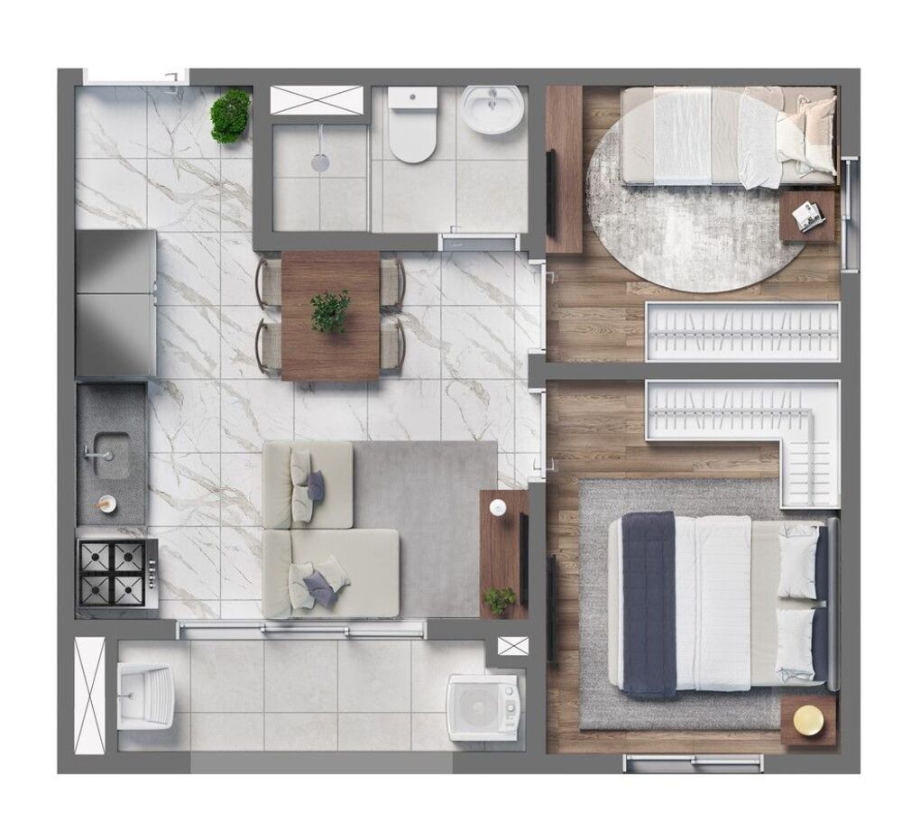 Apartamento à venda com 2 quartos, 34m² - Foto 8