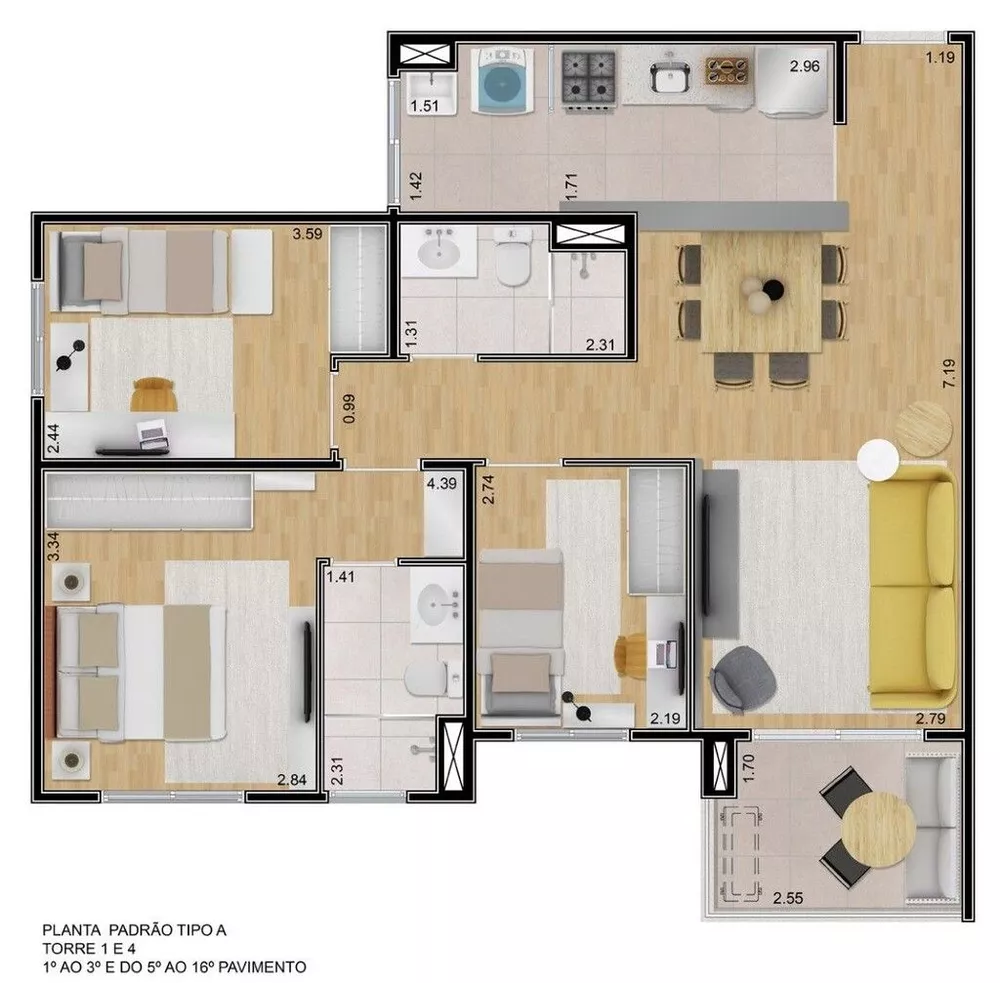 Apartamento, 2 quartos, 109 m² - Foto 12