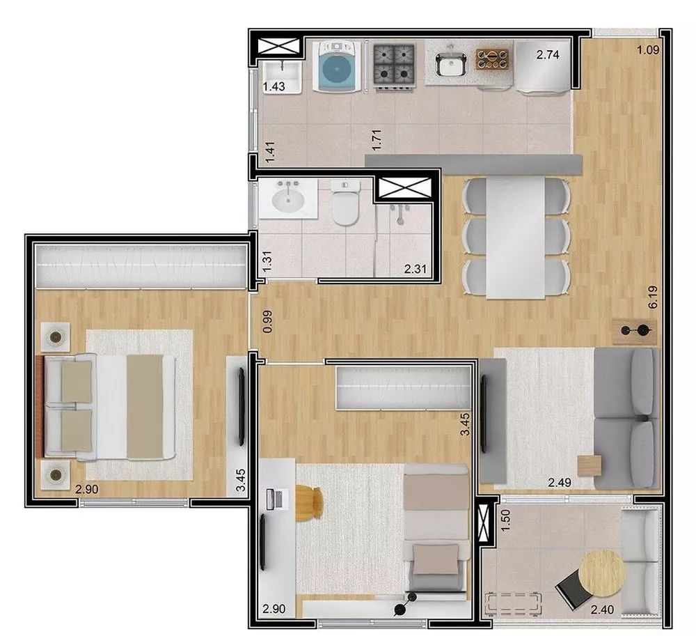 Apartamento, 2 quartos, 109 m² - Foto 20