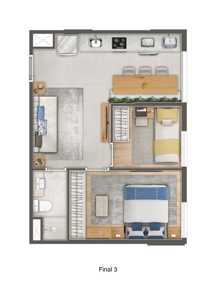Apartamento, 3 quartos, 67 m² - Foto 14