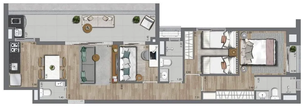 Apartamento, 4 quartos, 161 m² - Foto 6