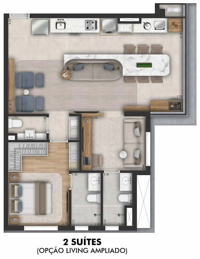 Apartamento, 2 quartos, 67 m² - Foto 12