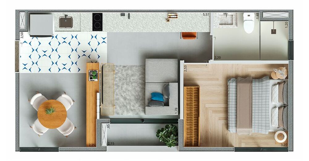 Apartamento à venda com 2 quartos, 36m² - Foto 11