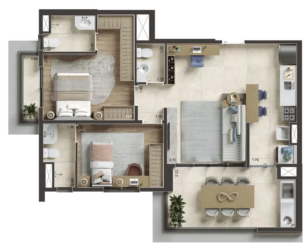 Apartamento, 2 quartos, 93 m² - Foto 6