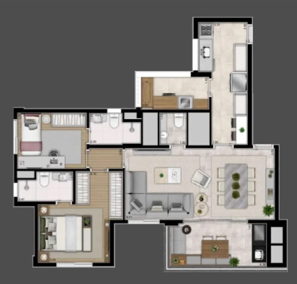Apartamento, 3 quartos, 115 m² - Foto 6