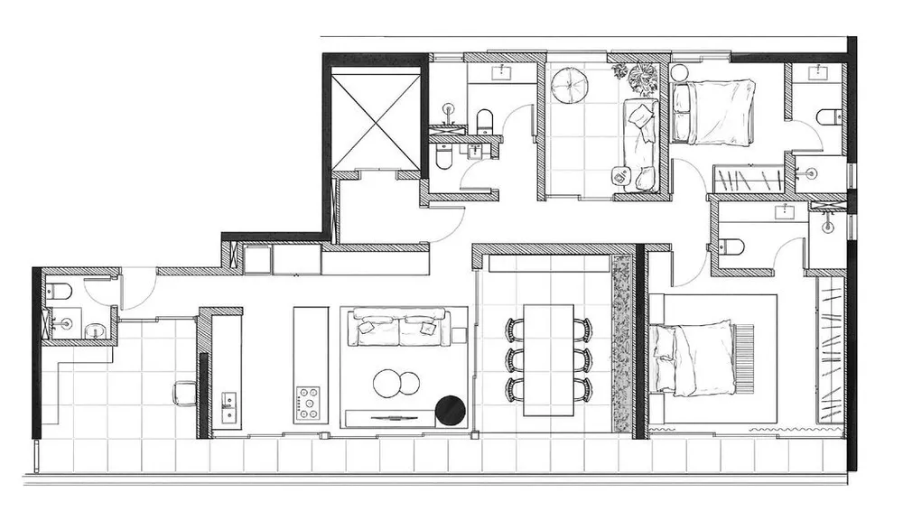 Apartamento à venda com 2 quartos, 148m² - Foto 2