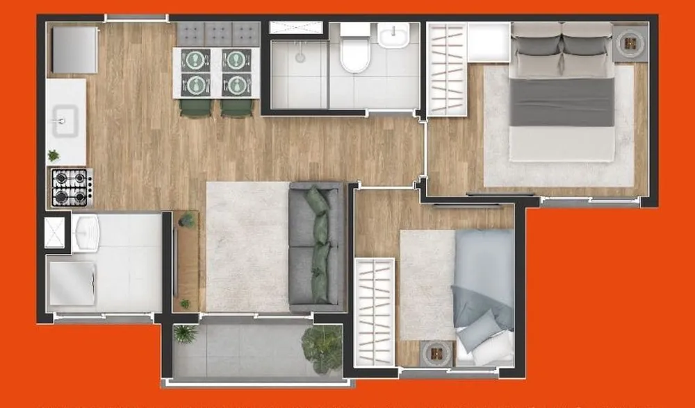 Apartamento, 2 quartos, 39 m² - Foto 12