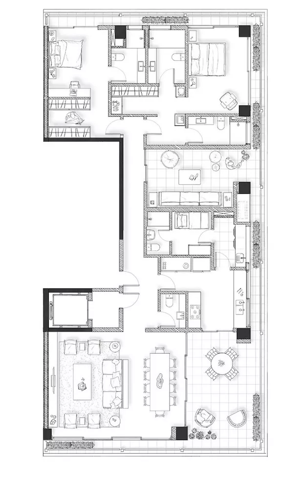 Apartamento à venda com 2 quartos, 250m² - Foto 2